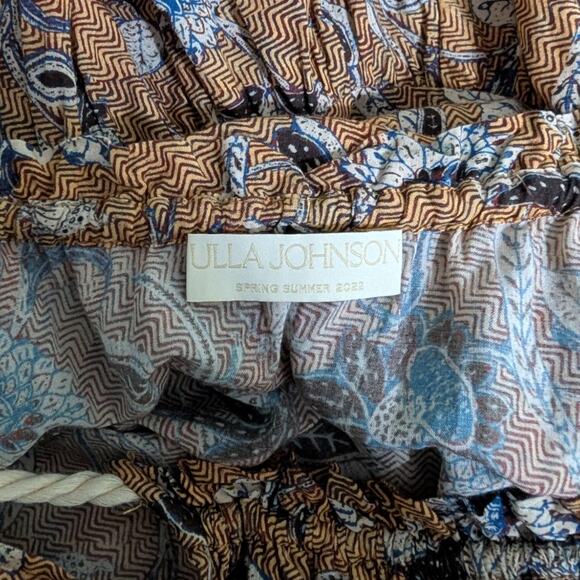 Ulla Johnson Trula Tiered Voile Mini Dress Oleander Flowy Trapeze XS Preowned - Picture 9 of 11